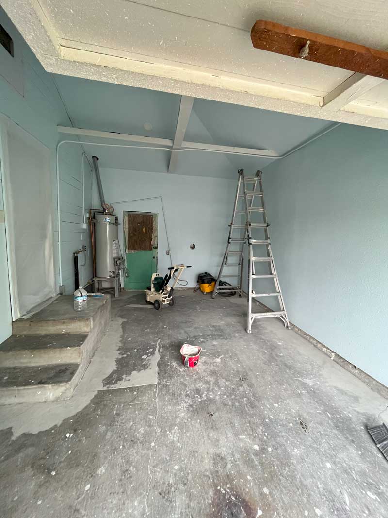 Before Garage Floor Coating Before Garage Floor Coating